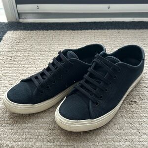 Yves Saint Laurent Black and Cream Sneakers